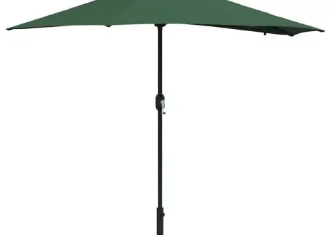 Parasol de Grădină Verde 294 x 150 x 223 cm țesătură - 3/5