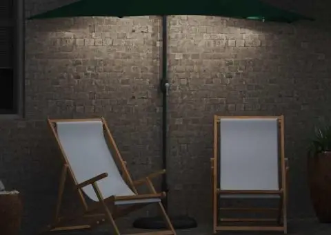 Parasol de Grădină Verde 294 x 150 x 223 cm țesătură - 4/5