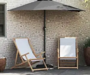 vidaXL Parasol de Grădină Antracit 294 x 150 x 223 cm țesătură