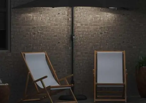 Parasol de Grădină Antracit 294 x 150 x 223 cm țesătură - 4/5