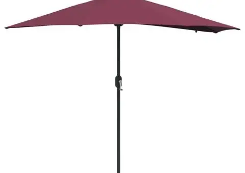 Parasol de Grădină Roșu bordo 294 x 150 x 223 cm țesătură - 2/5