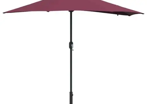 Parasol de Grădină Roșu bordo 294 x 150 x 223 cm țesătură - 3/5