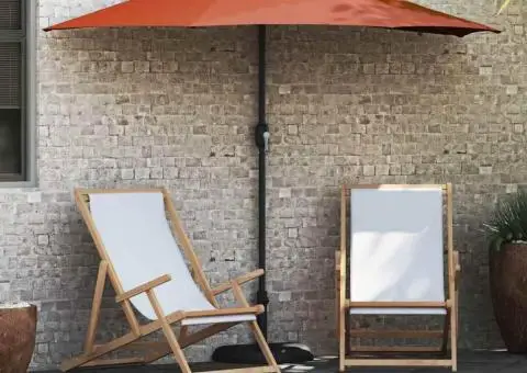 Parasol de Grădină Terracota 294 x 150 x 223 cm țesătură - 1/5