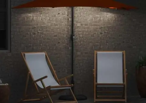 Parasol de Grădină Terracota 294 x 150 x 223 cm țesătură - 4/5