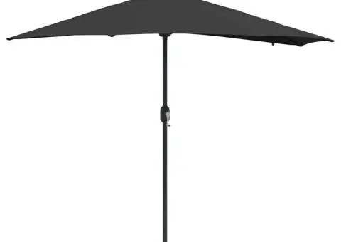Parasol de Grădină Negru 294 x 150 x 223 cm țesătură - 2/5