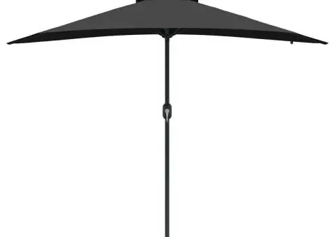 Parasol de Grădină Negru 294 x 150 x 223 cm țesătură - 5/5