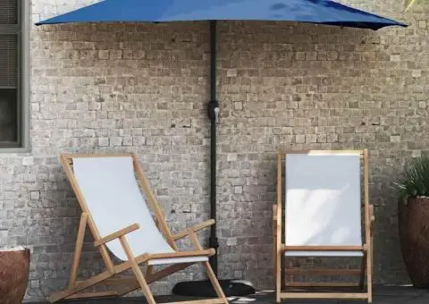 Parasol de Grădină albastru 294 x 150 x 223 cm țesătură - 1/5