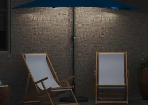 Parasol de Grădină albastru 294 x 150 x 223 cm țesătură - 4/5