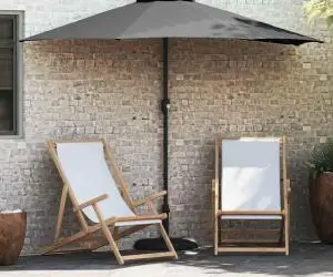 vidaXL Parasol de Grădină Antracit 294 x 150 x 224 cm țesătură