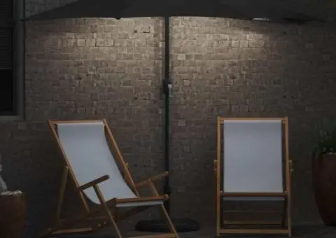 Parasol de Grădină Antracit 294 x 150 x 224 cm țesătură - 4/5