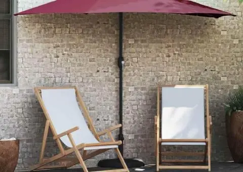 Parasol de Grădină Roșu bordo 294 x 150 x 224 cm țesătură - 1/5