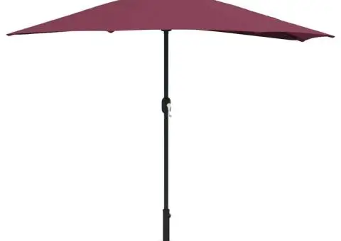 Parasol de Grădină Roșu bordo 294 x 150 x 224 cm țesătură - 3/5