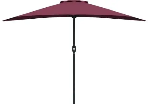 Parasol de Grădină Roșu bordo 294 x 150 x 224 cm țesătură - 5/5