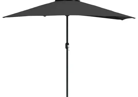Parasol de Grădină Negru 294 x 150 x 224 cm țesătură - 2/5