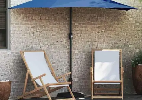 Parasol de Grădină Albastru azur 294 x 150 x 224 cm țesătură - 1/5