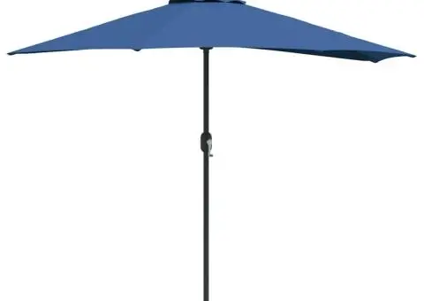 Parasol de Grădină Albastru azur 294 x 150 x 224 cm țesătură - 2/5