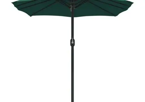 Parasol de Grădină Verde 385 x 209 x 244 cm țesătură - 5/5