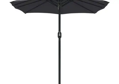 Parasol de Grădină Antracit 385 x 209 x 244 cm țesătură - 5/5
