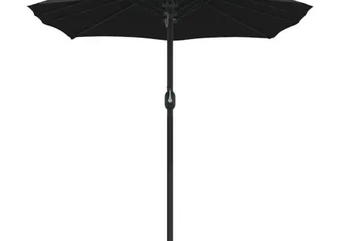 Parasol de Grădină Negru 385 x 209 x 244 cm țesătură - 5/5