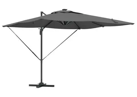 Parasol Roma cu braț articulat 286 x 285 x 270 cm Aluminiu - 2/5