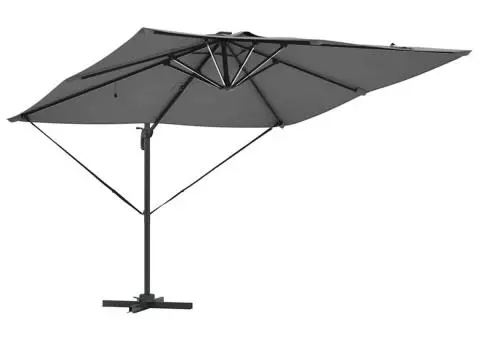 Parasol Roma cu braț articulat 286 x 285 x 270 cm Aluminiu - 4/5