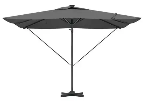 Parasol Roma cu braț articulat 286 x 285 x 270 cm Aluminiu - 5/5