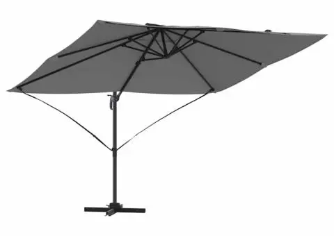 Parasol cantilever Roma antracit, dimensiuni 352x251x260 cm, din aluminiu - 2/5