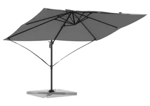 Parasol cantilever Roma antracit, dimensiuni 352x251x260 cm, din aluminiu - 3/5