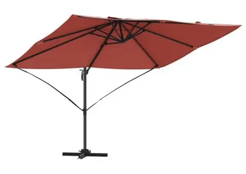 Parasol Cantilever Roma – , Terracotta, 352x251x260 cm, din aluminiu - 2/5