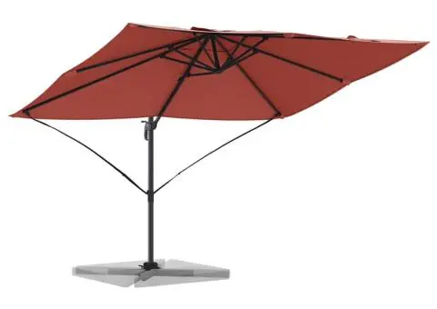 Parasol Cantilever Roma – , Terracotta, 352x251x260 cm, din aluminiu - 3/5