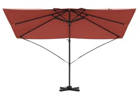 Parasol Cantilever Roma – , Terracotta, 352x251x260 cm, din aluminiu - 5/5