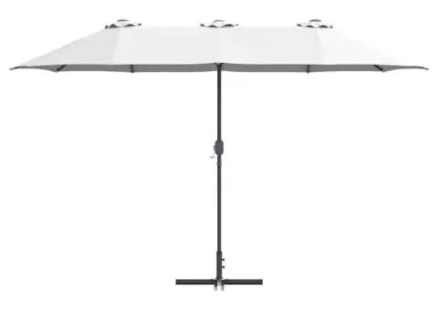 Parasol de Grădină Nisipiu 380 x 196 x 235 cm - 5/5