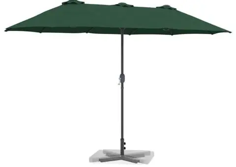 Parasol de Grădină Verde 380 x 196 x 235 cm - 3/5