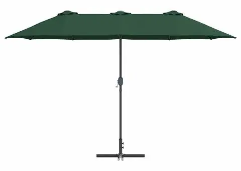 Parasol de Grădină Verde 380 x 196 x 235 cm - 5/5