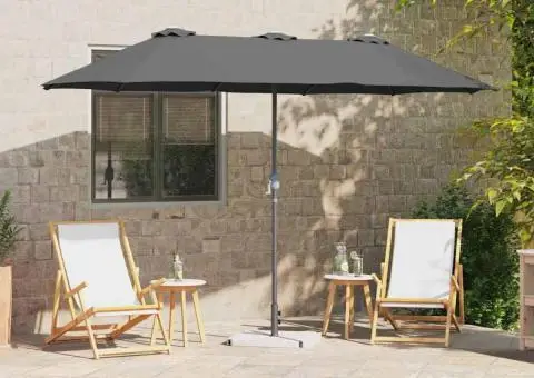 Parasol de Grădină Antracit 380 x 196 x 235 cm - 1/5