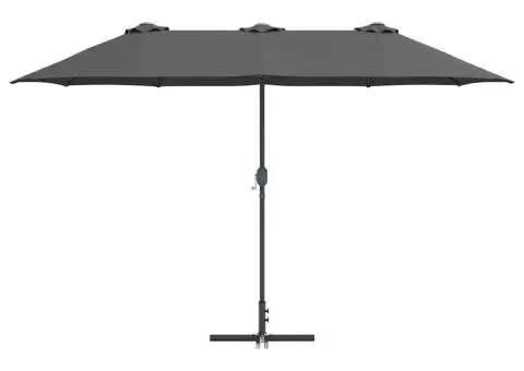 Parasol de Grădină Antracit 380 x 196 x 235 cm - 5/5
