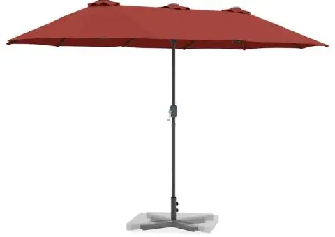 Parasol de Grădină Terracota 380 x 196 x 235 cm - 3/5