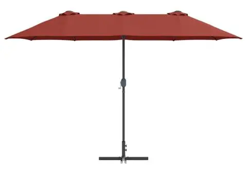 Parasol de Grădină Terracota 380 x 196 x 235 cm - 5/5