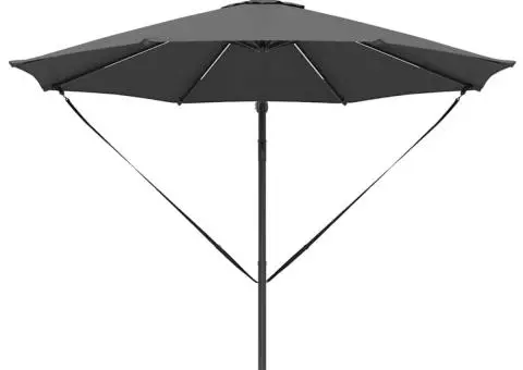 Parasol banana cu brațe cu blocare Antracit 294 x 294 x 248 cm - 5/5