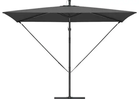 Parasol banana cu brațe cu blocare Antracit 294 x 200 x 254 cm - 5/5