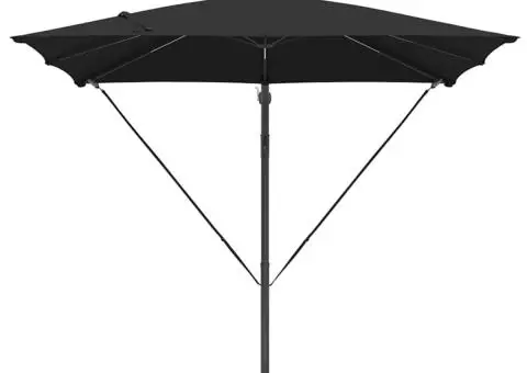 Parasol banana cu brațe cu blocare Negru 249 x 249 x 250 cm - 5/5
