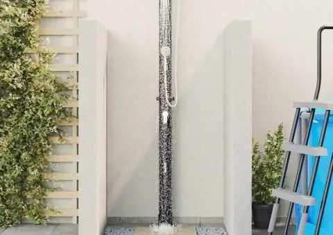 Duș Solar de Exterior cu Cap de Duș Portabil, 217 cm, 20 L - 4/5