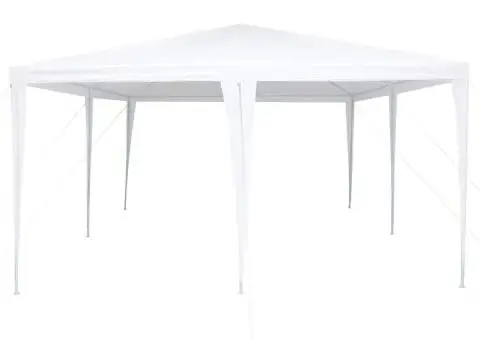 Cort de petrecere alb 4x4 m PE - 5/5