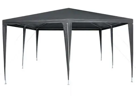 Cort de petrecere antracit 4x4 m PE - 5/5