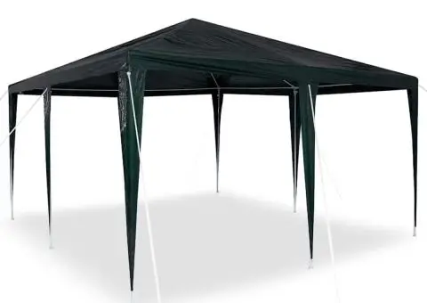 Cort de petrecere Verde 4x4 m PE - 3/5