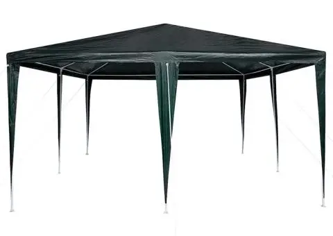 Cort de petrecere Verde 4x4 m PE - 5/5