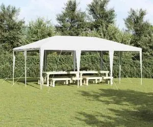 vidaXL Cort de Petrecere Alb 6x4 m PE