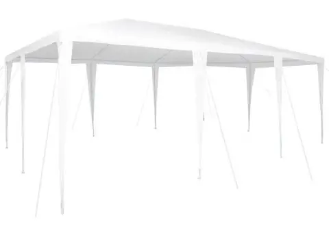 Cort de Petrecere Alb 6x4 m PE - 2/5