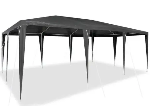 Cort de petrecere antracit 6 x 4 m PE - 3/5