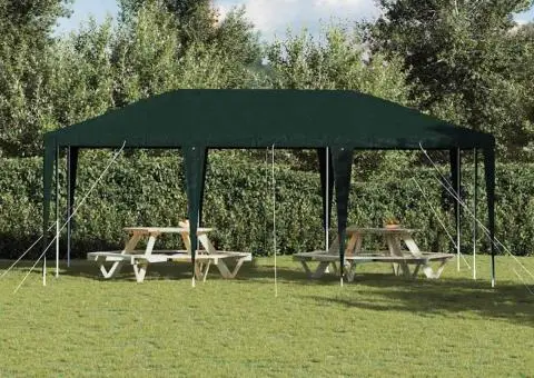 Cort petreceri verde 6x4 m PE - 4/5